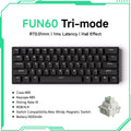 Teclado Gamer Akko MonsGeek FUN68/FUN60 PRO — 60% 65% HE Magnético, Rapid Trigger 8K, RGB