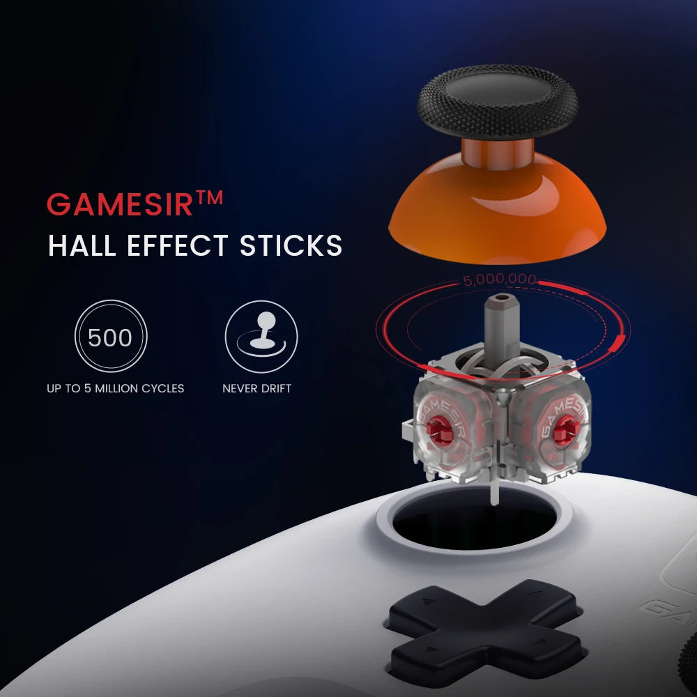 Controle GameSir Nova Lite — Sem Fio, Hall Effect e Compatível com Switch, Android, iOS e PC