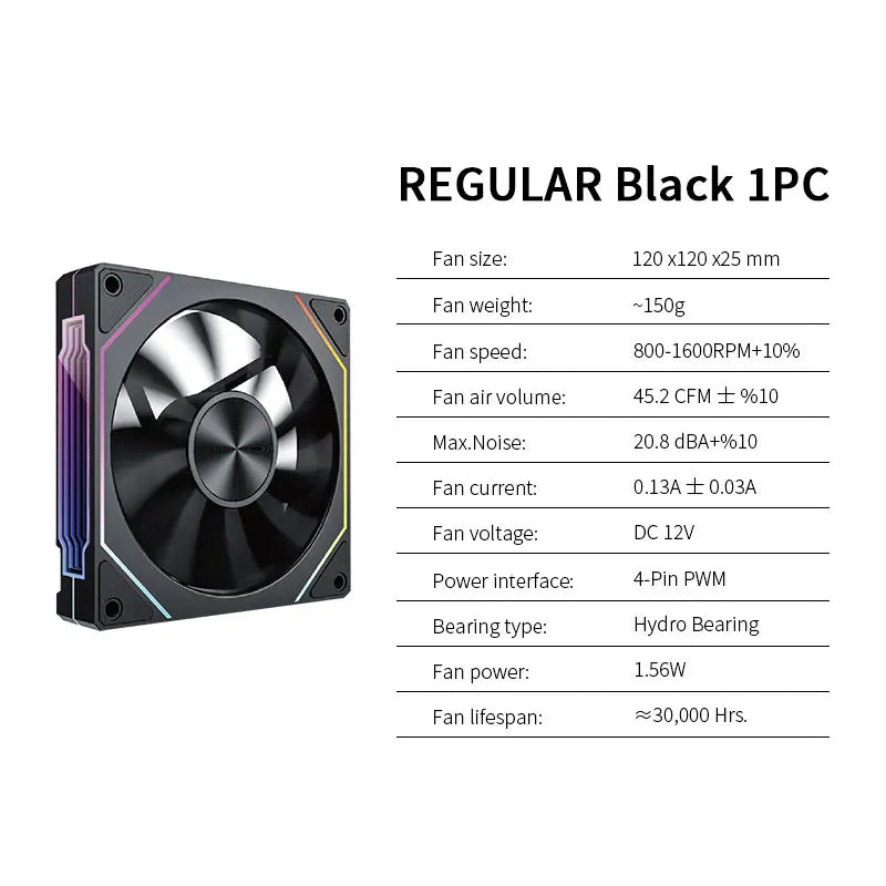 Cooler para Gabinete LDPCSJ PRISM 5 PRO ARGB 120mm