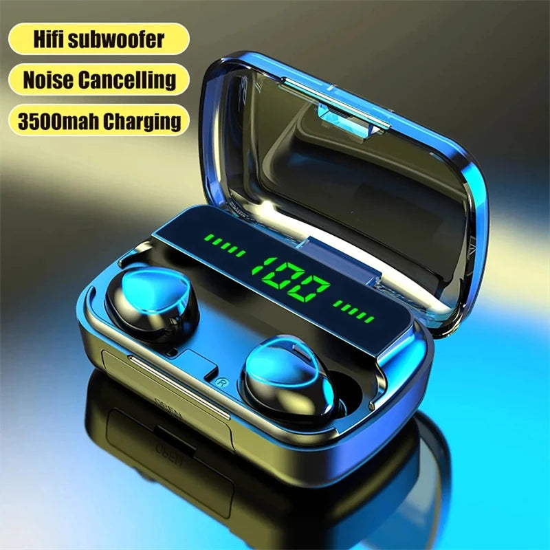 Fone Bluetooth M10 TWS — Som Sem Fio, Display LED e Microfone para o Dia a Dia