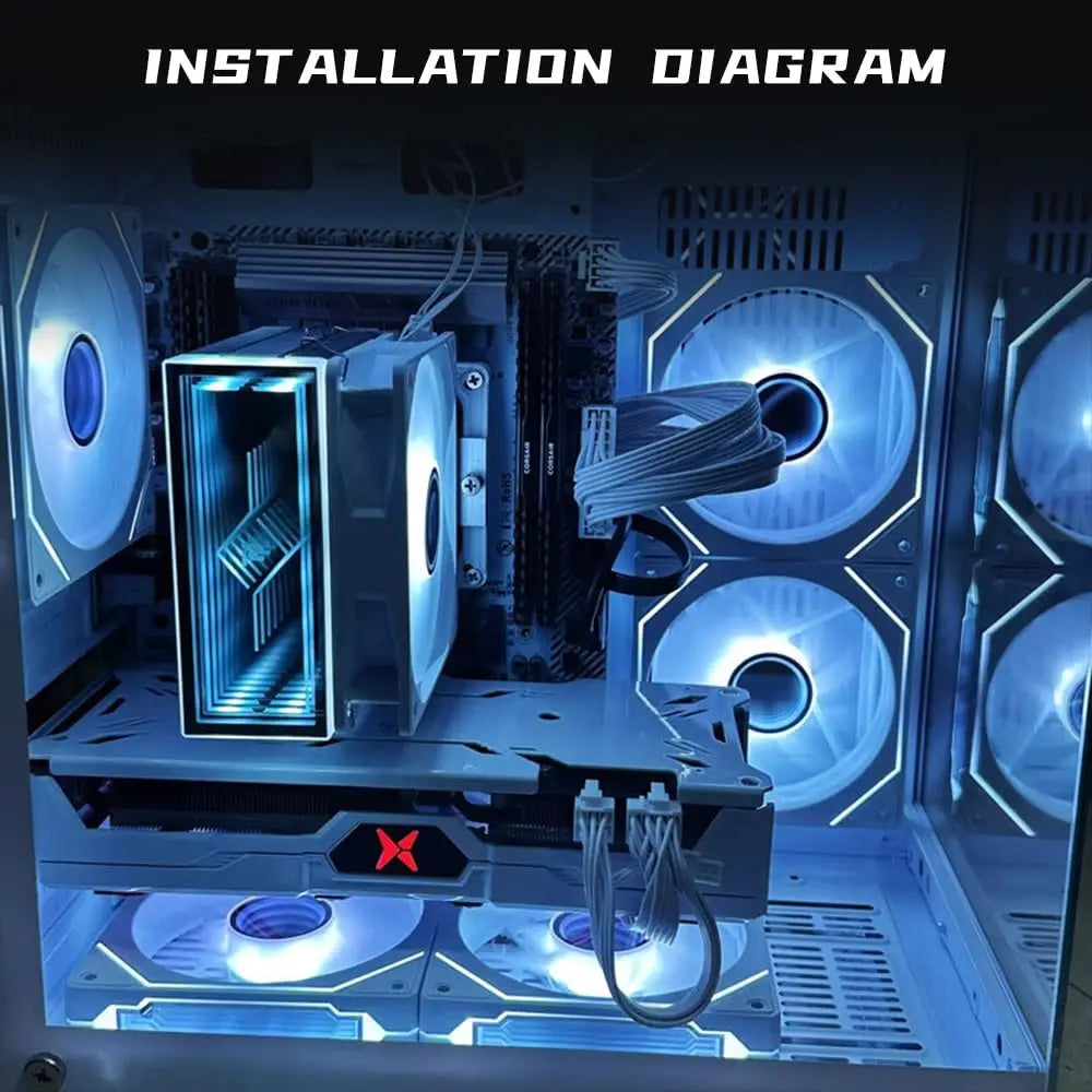 Fan ARGB Prism 4 PRO 120mm PWM — Alta Performance e Silêncio para seu Setup