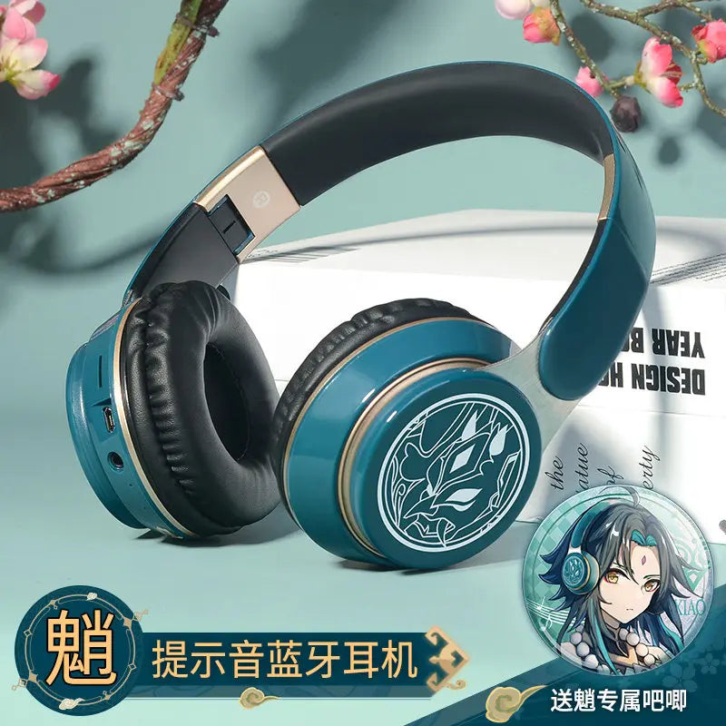 Fone Over-Ear Bluetooth Tema Anime — Estilo único, Som que Impressiona