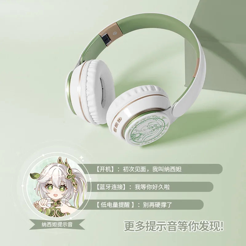 Fone Over-Ear Bluetooth Tema Anime — Estilo único, Som que Impressiona
