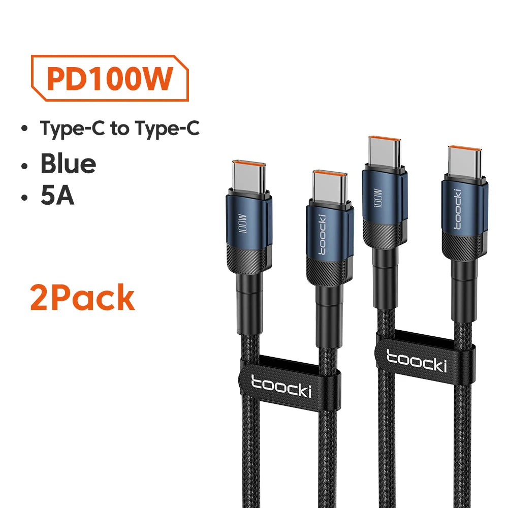 Cabo USB-C para USB-C 100W com Carga Rápida PD 3.0
