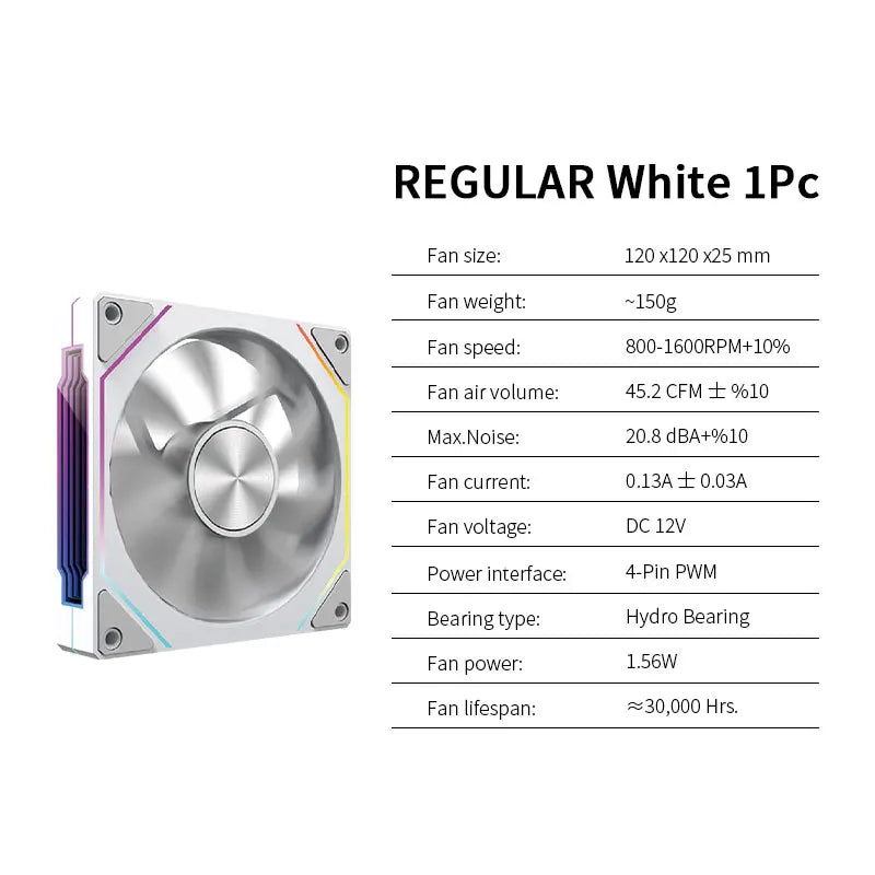 Cooler para Gabinete LDPCSJ PRISM 5 PRO ARGB 120mm