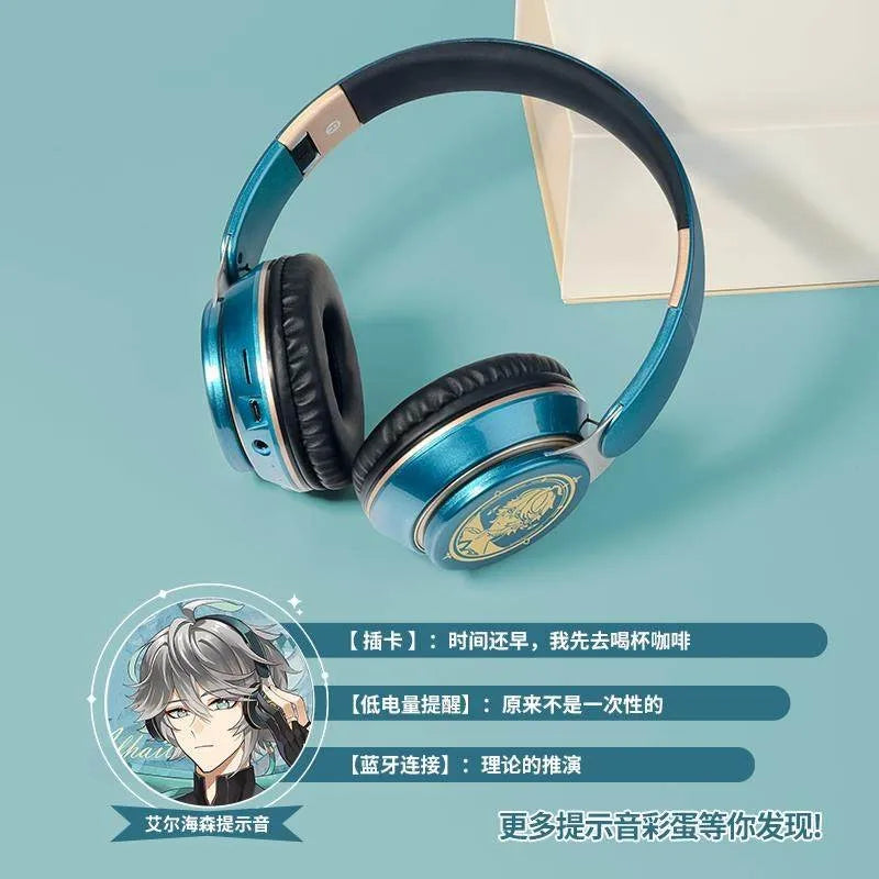 Fone Over-Ear Bluetooth Tema Anime — Estilo único, Som que Impressiona