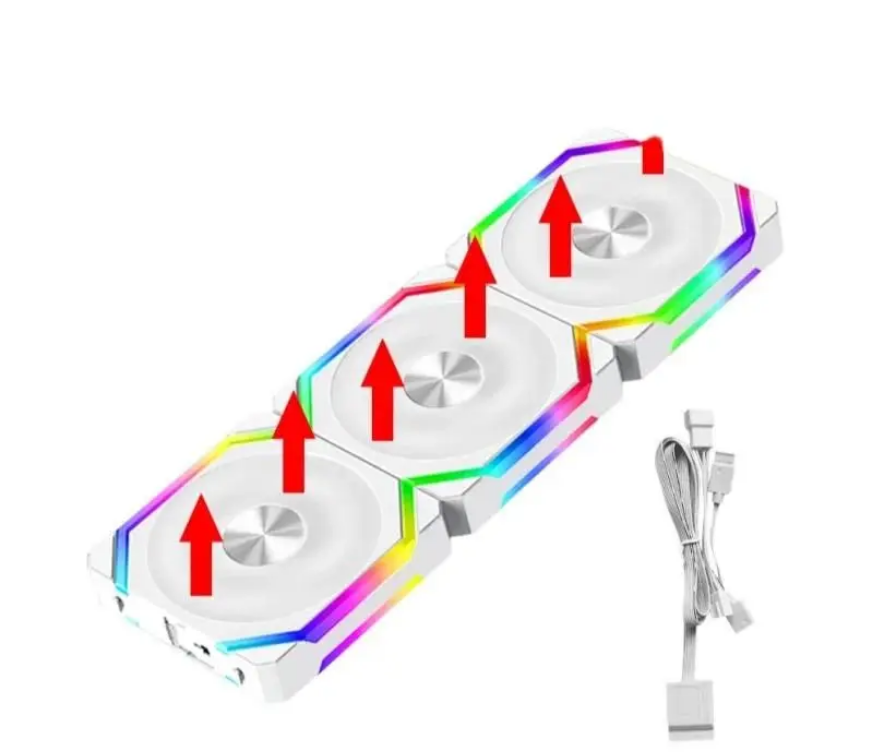 Kit Cooler ARGB 360mm JUMPEAK CS120 — Setup Completo com 3 Fans RGB PWM Silencioso.