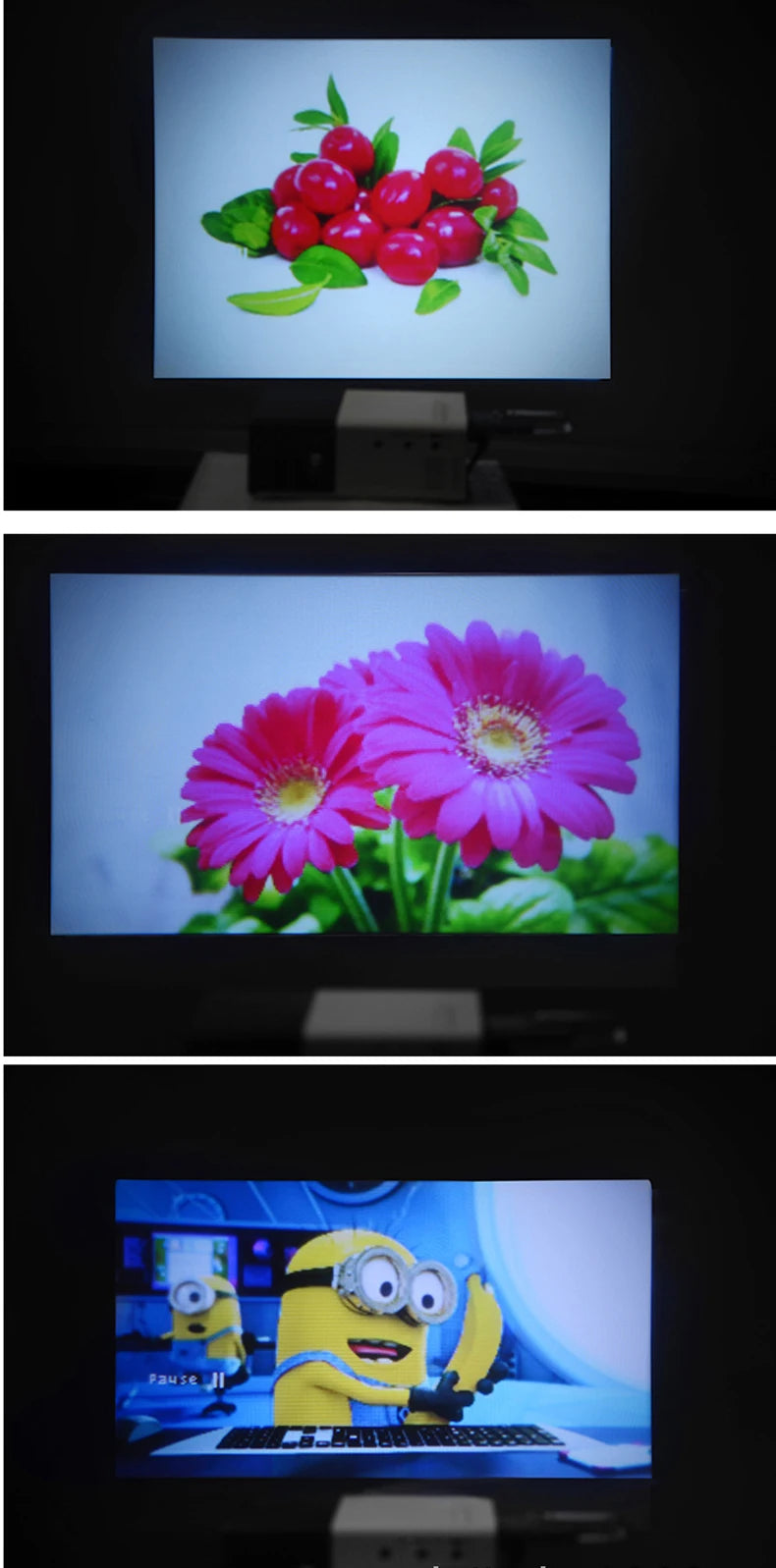 Mini Projetor Portátil SALANGE 600 Lumens LCD HDMI