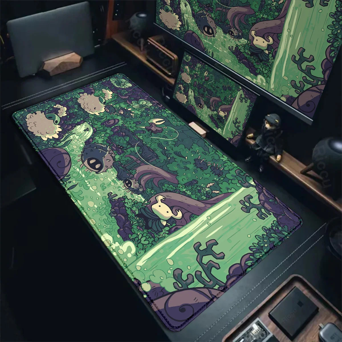 Large Computer Hollow Knight Mousepad Table Accessories 40x90cm Antislip Desk Mat Gamer Mausepad Anime Office Keyboard Mouse Pad