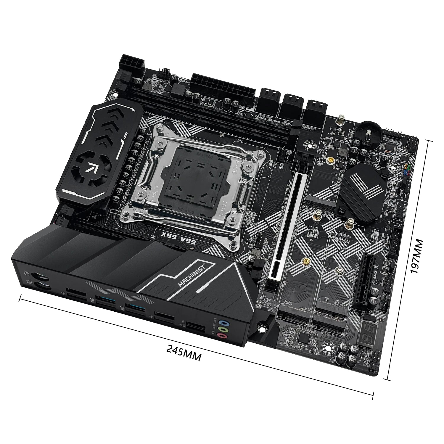Placa-Mãe Machinist X99 V9S Darkness Falls — LGA 2011-3 DDR4 TPM 2.0