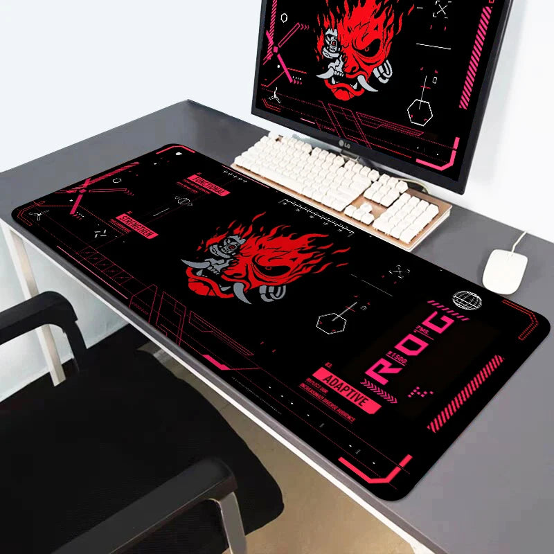 Mouse Pad Gamer Samurai XXL 400x900mm — Estampa Cyberpunk