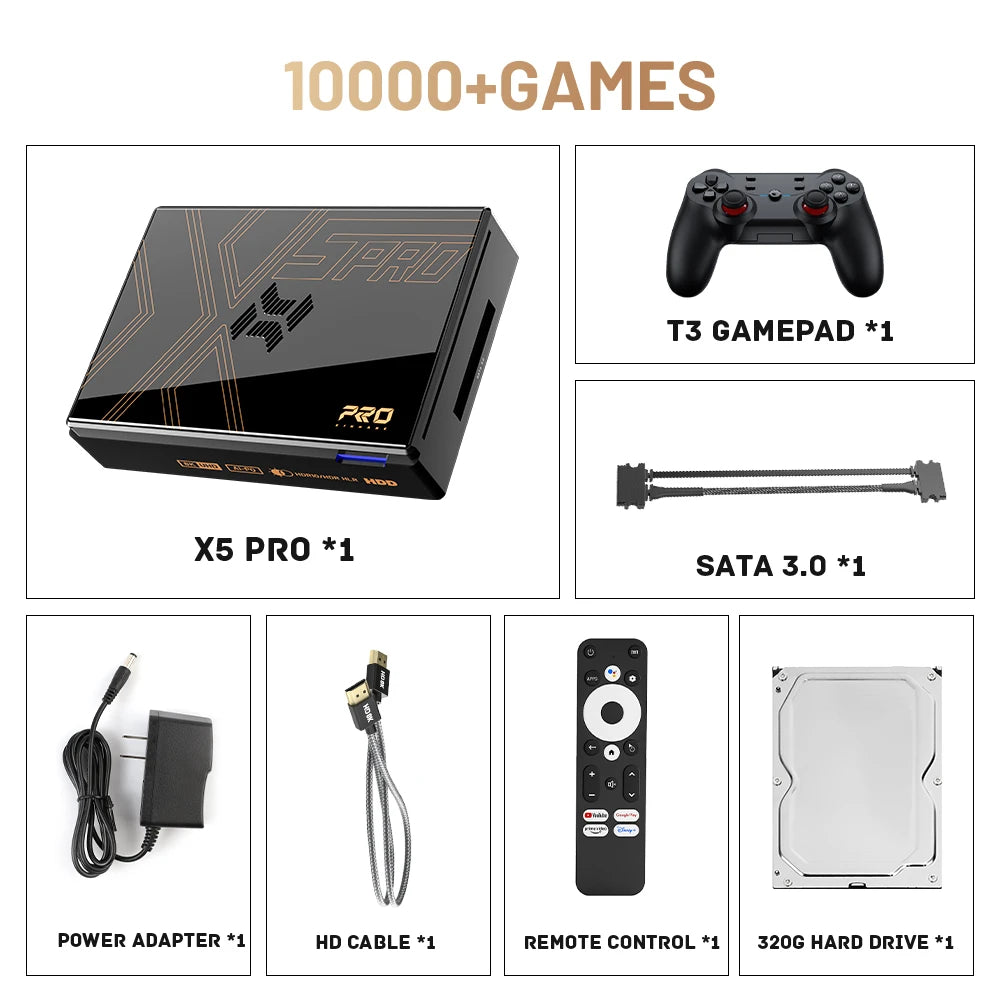 Super Console X5 PRO Retro — 16.000 Jogos PS2/Wii/N64