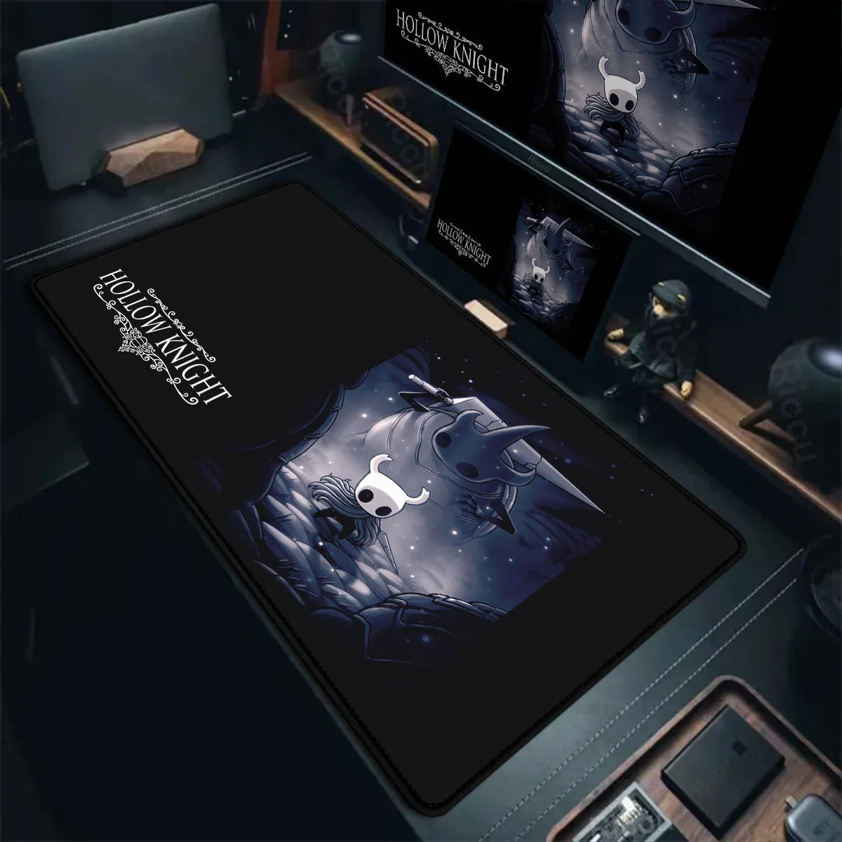 Large Computer Hollow Knight Mousepad Table Accessories 40x90cm Antislip Desk Mat Gamer Mausepad Anime Office Keyboard Mouse Pad