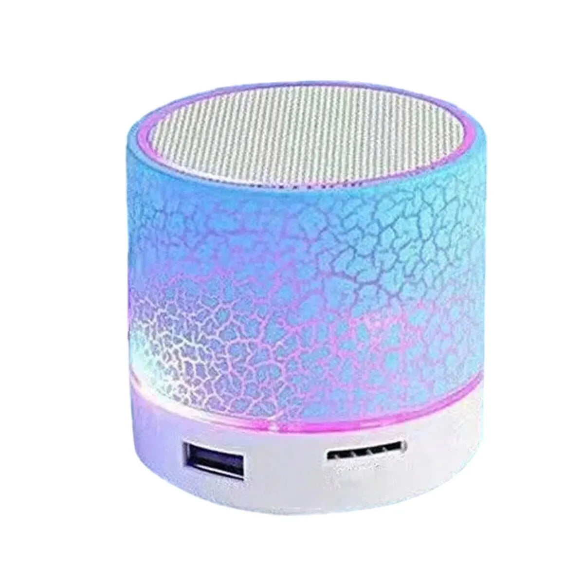 Mini Caixa de Som Bluetooth Subwoofer com LED RGB
