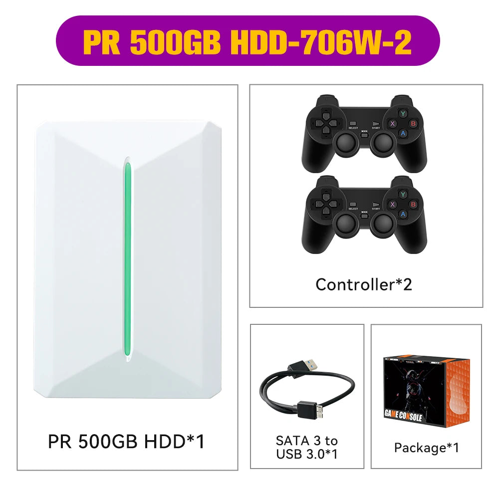 HD de Jogos Retrobat & Playnite 500GB — 38.200 Jogos Prontos