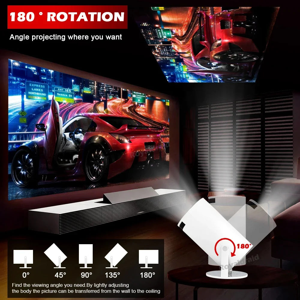 Projetor Gamer P90 Max 4K Android 11 + 19.000 Jogos