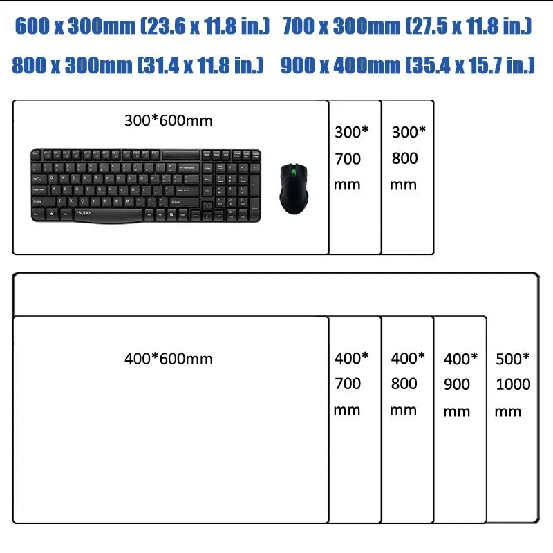 Large Computer Hollow Knight Mousepad Table Accessories 40x90cm Antislip Desk Mat Gamer Mausepad Anime Office Keyboard Mouse Pad