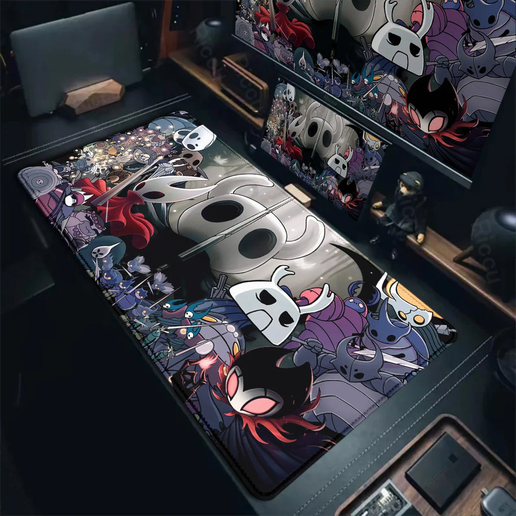 Large Computer Hollow Knight Mousepad Table Accessories 40x90cm Antislip Desk Mat Gamer Mausepad Anime Office Keyboard Mouse Pad