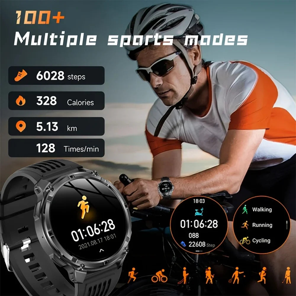 Smartwatch T-Rex3 Pro Militar GPS 5ATM 1100mAh — Pulseiras Intercambiáveis
