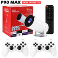 Projetor Gamer P90 Max 4K Android 11 + 19.000 Jogos