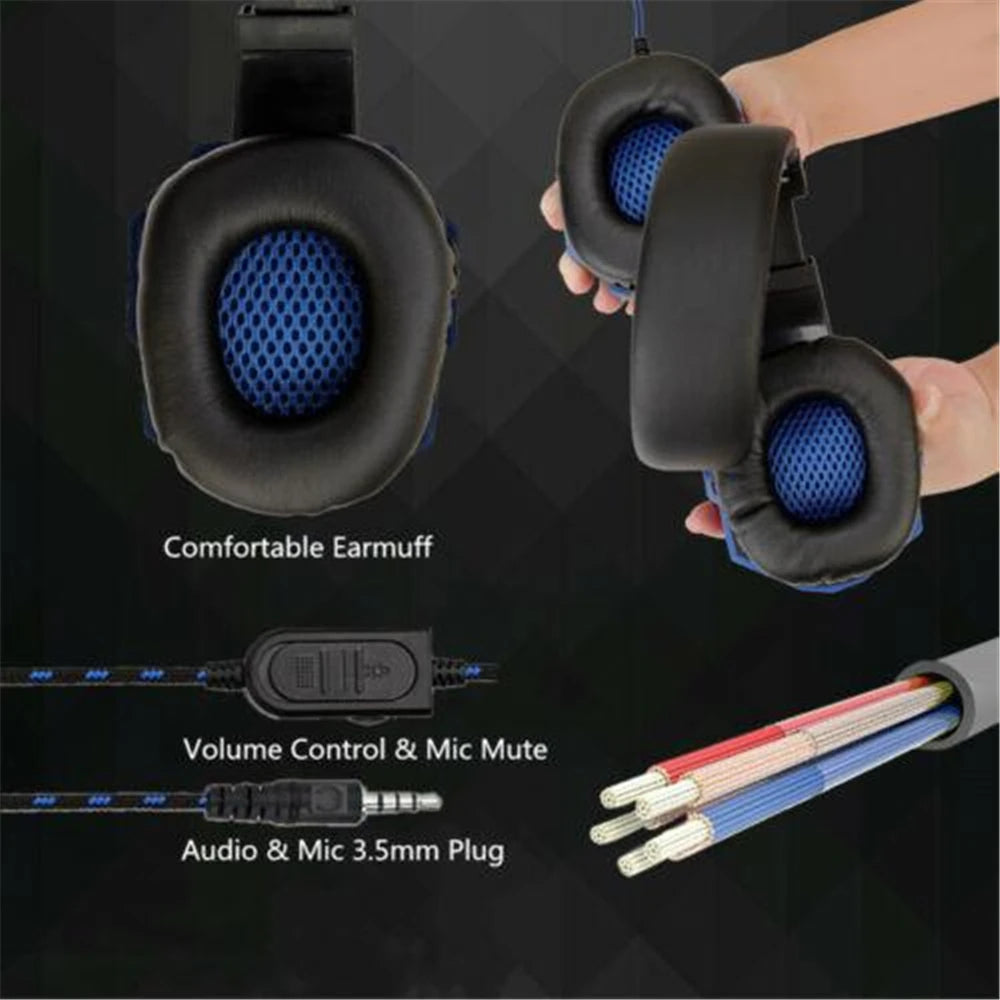 Headset Gamer Com Fio PS4/PS5/Xbox/PC com Microfone