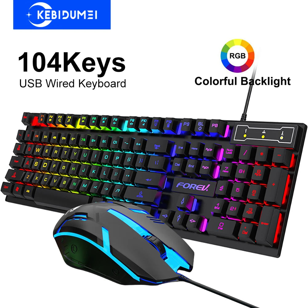 Kit Teclado e Mouse Sem Fio — Combo Gamer Wireless