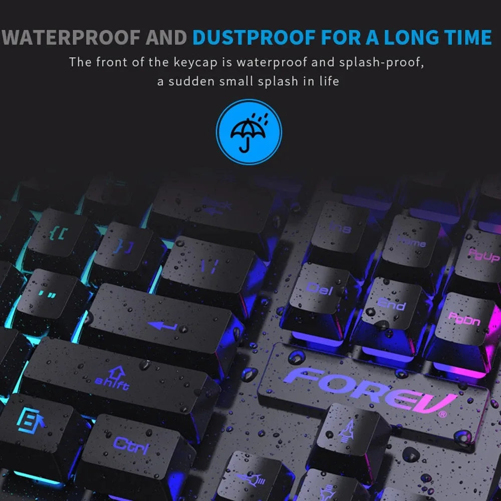 Kit Teclado e Mouse Sem Fio — Combo Gamer Wireless