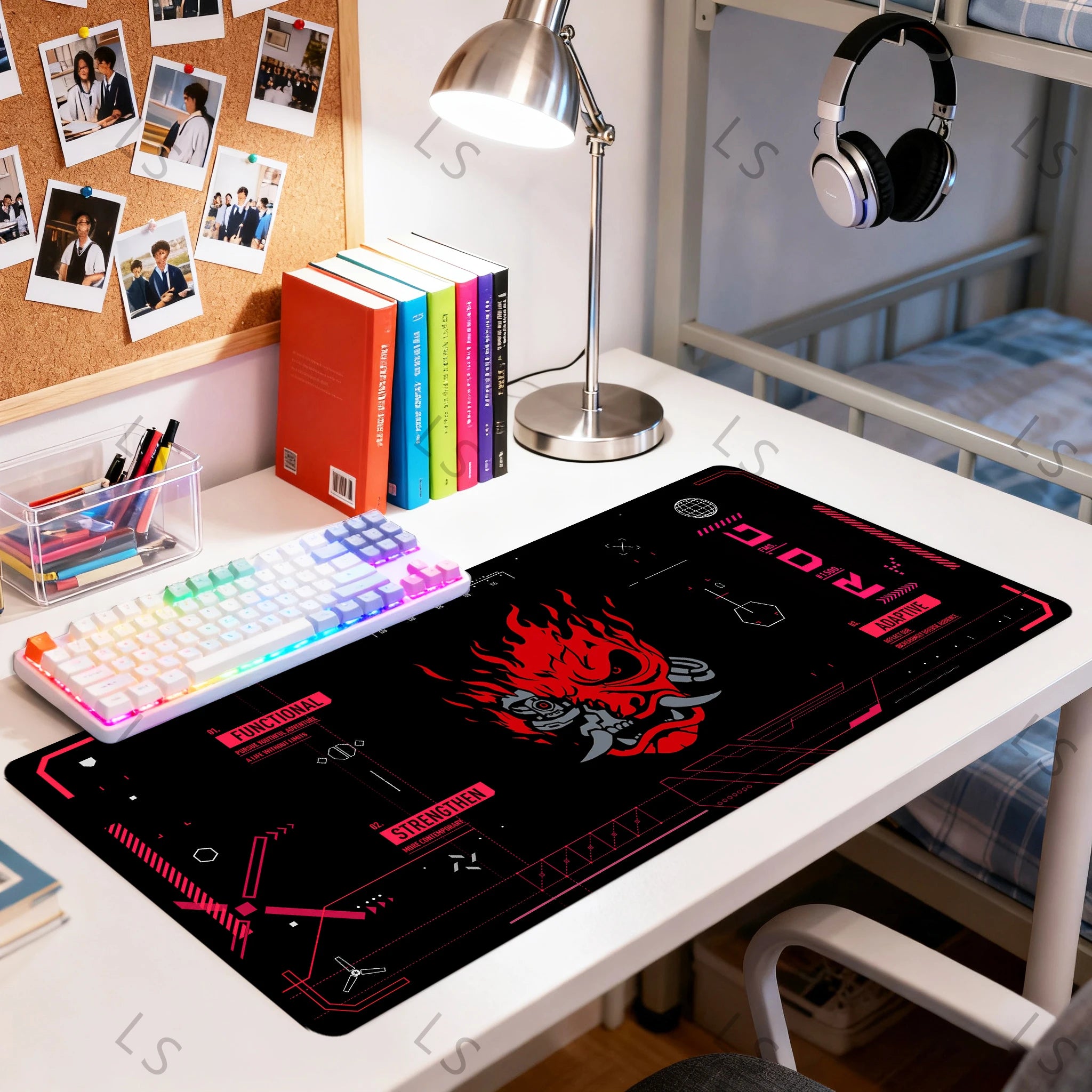 Mouse Pad Gamer Samurai XXL 400x900mm — Estampa Cyberpunk