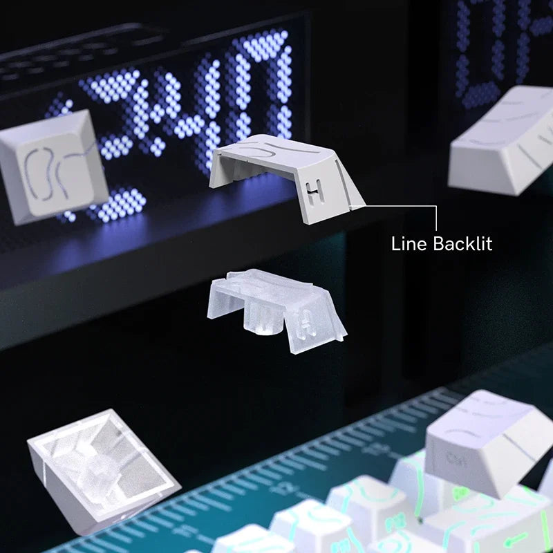 Keycaps Topográficas 4.0 PBT 98 Teclas Cherry Profile