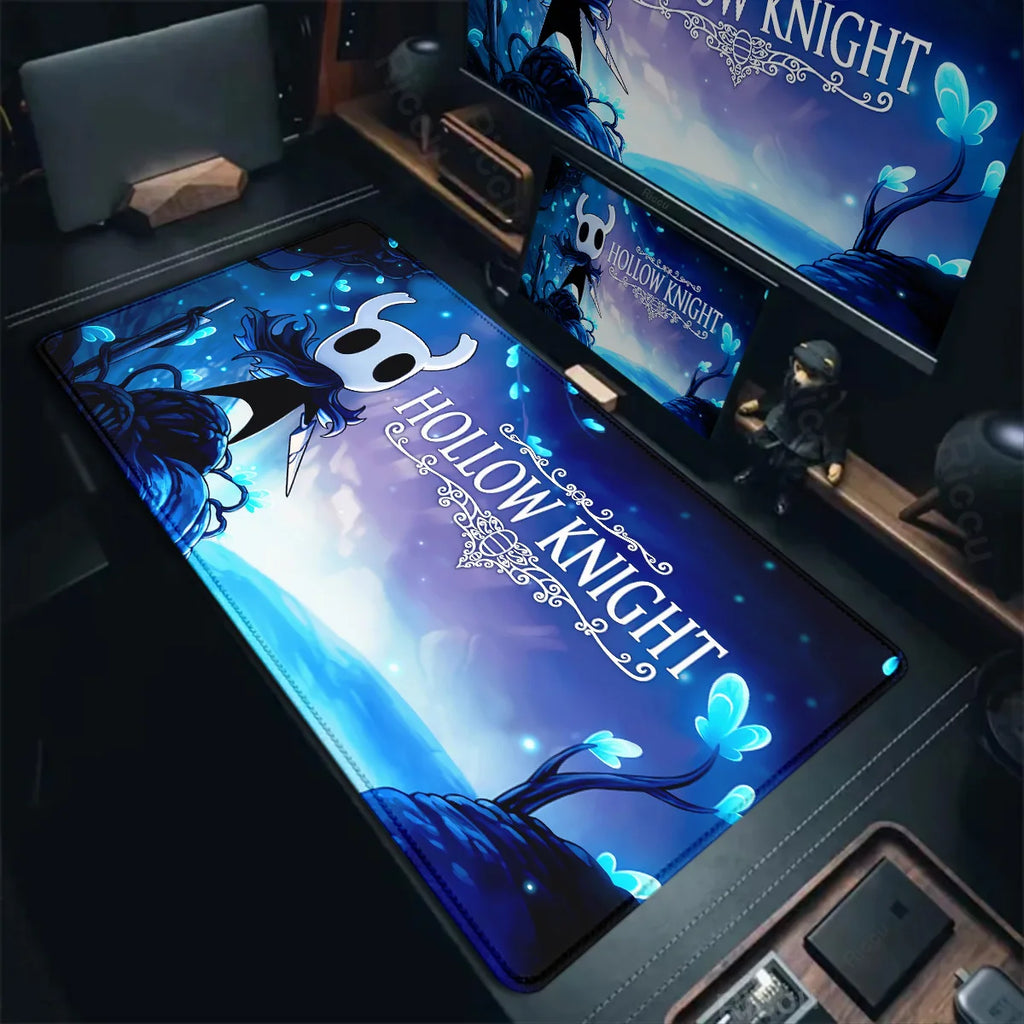 Large Computer Hollow Knight Mousepad Table Accessories 40x90cm Antislip Desk Mat Gamer Mausepad Anime Office Keyboard Mouse Pad