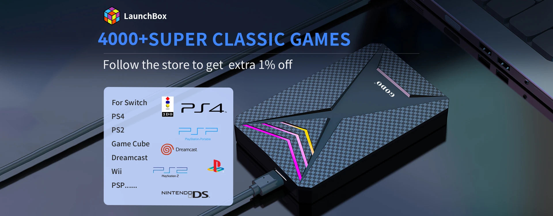 HD de Jogos Retrobat & Playnite 500GB — 38.200 Jogos Prontos