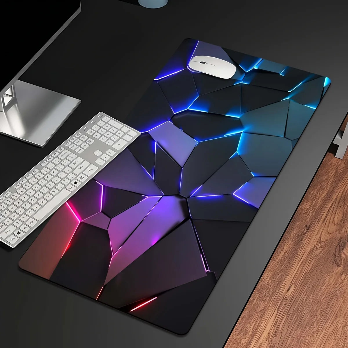 Mouse Pad Gamer RGB Geométrico XL 400x900mm