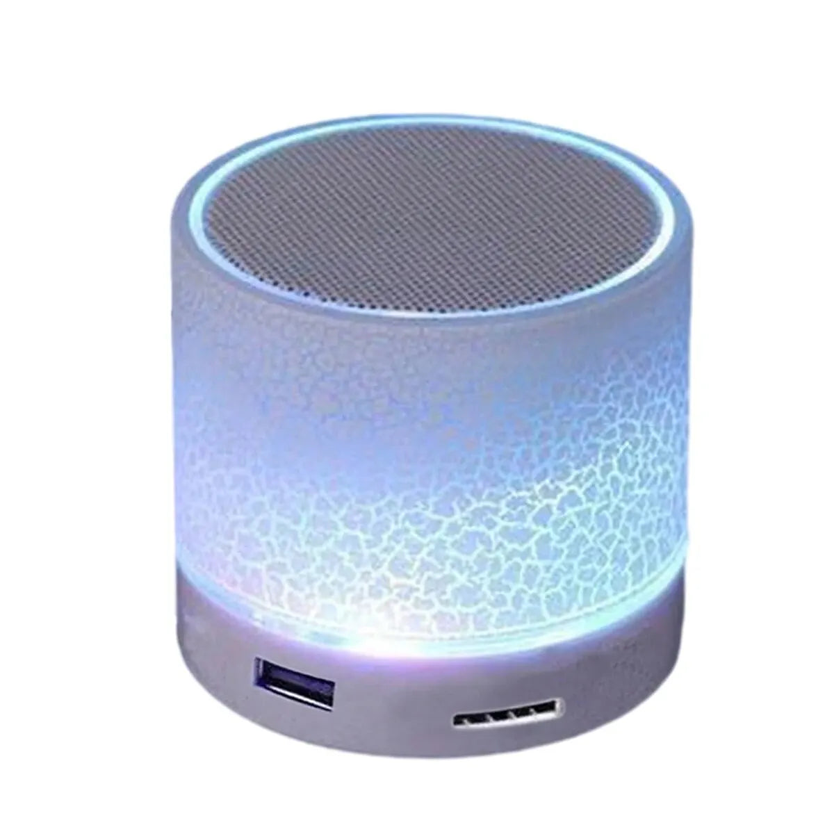 Mini Caixa de Som Bluetooth Subwoofer com LED RGB