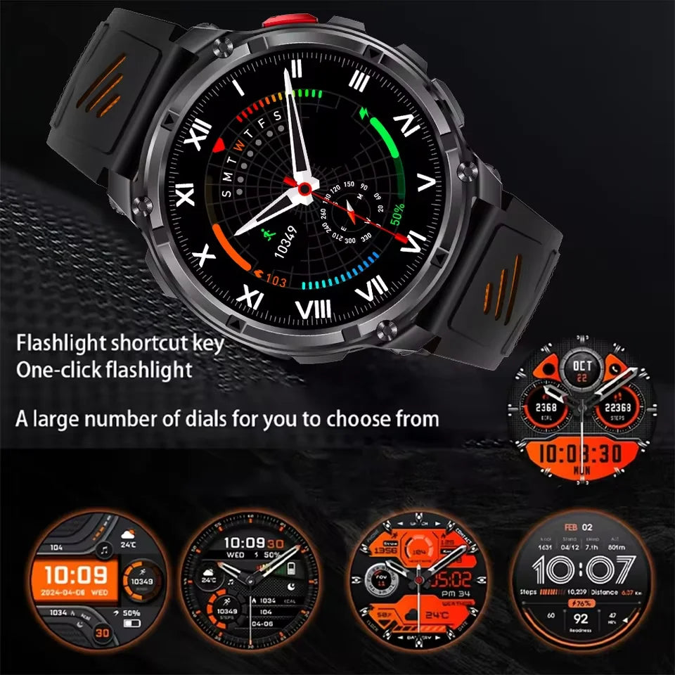 Smartwatch T-Rex3 Pro Militar GPS 5ATM 1100mAh — Pulseiras Intercambiáveis