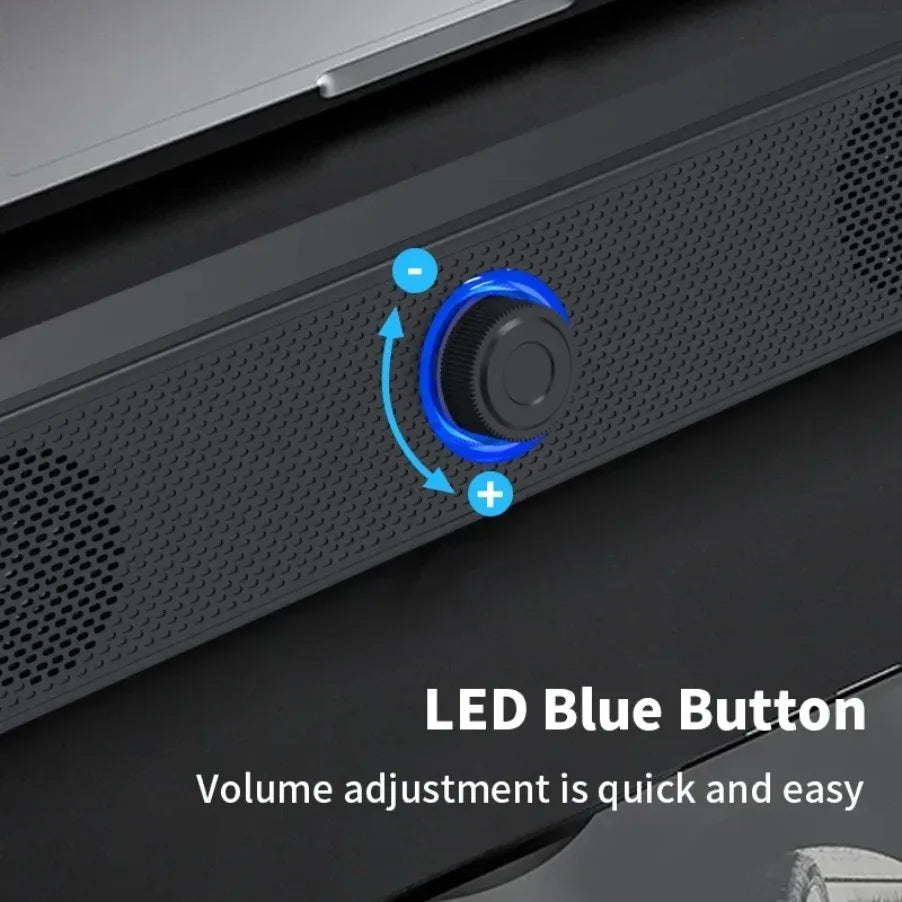 Soundbar para PC Bluetooth e Com Fio USB