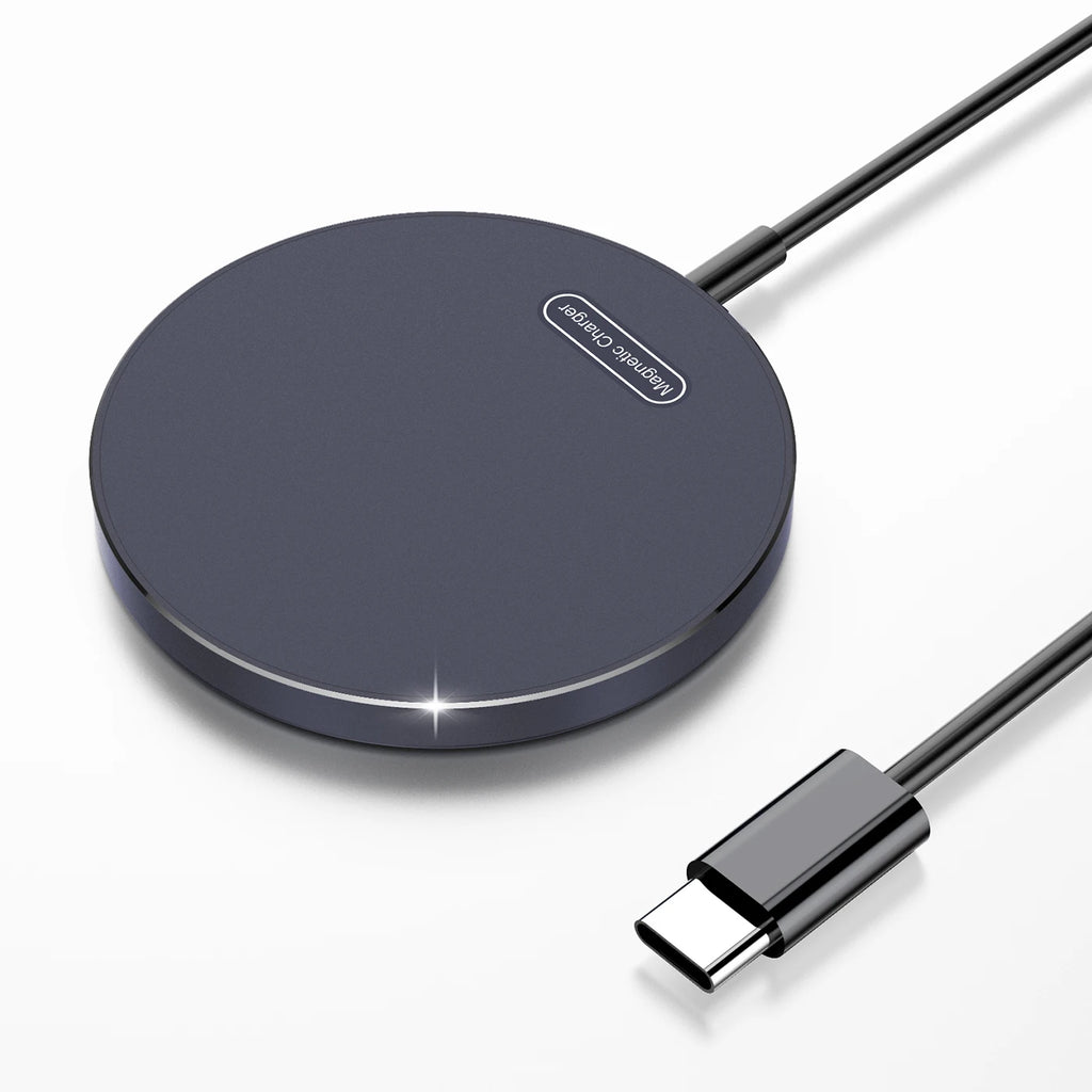 Carregador Wireless Magnético 15W — iPhone 15 ao 11, AirPods e MagSafe