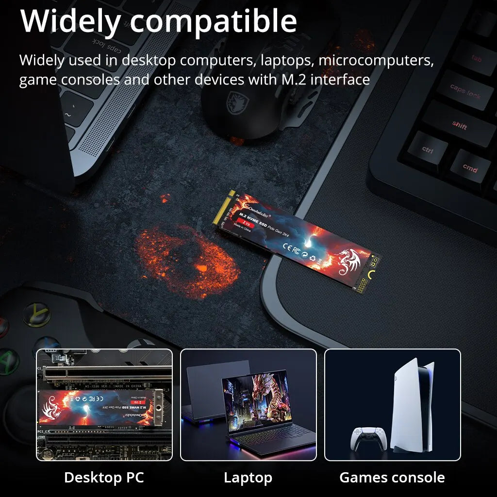 SSD M.2 NVMe SomnAmbulist PCIe 3.0 até 1TB