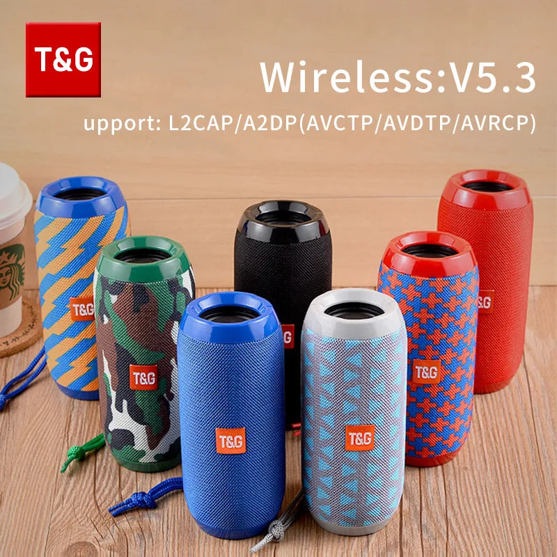 Caixa de Som Bluetooth T&G TG117 Portátil