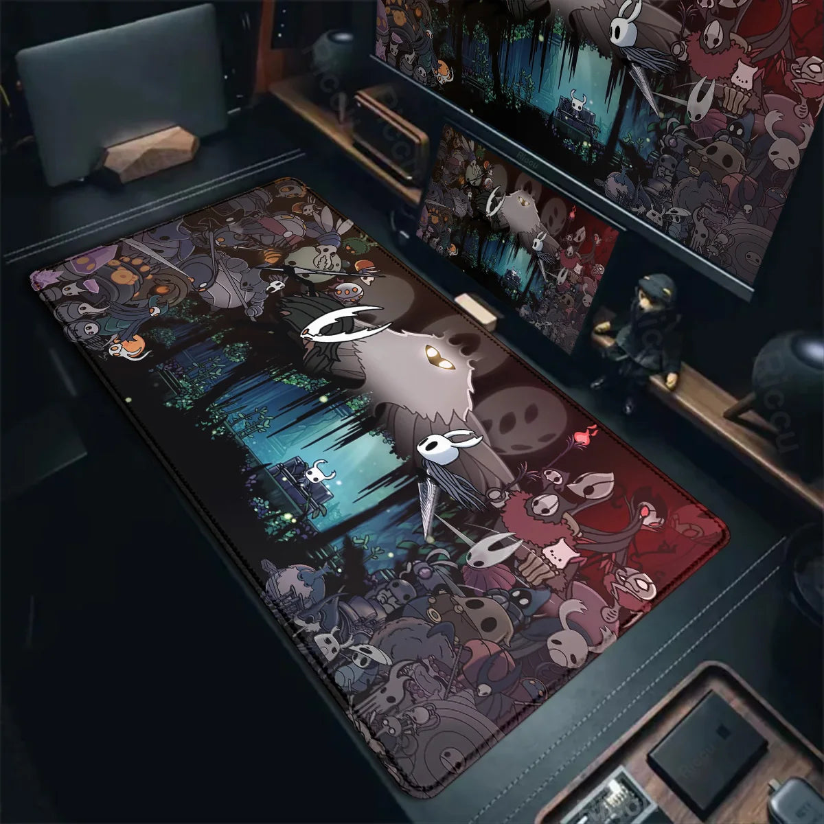 Large Computer Hollow Knight Mousepad Table Accessories 40x90cm Antislip Desk Mat Gamer Mausepad Anime Office Keyboard Mouse Pad