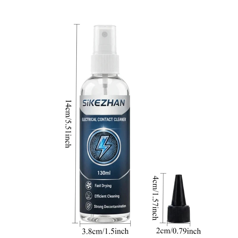 Spray Limpador de Contatos Elétricos 130ml — Secagem Rápida