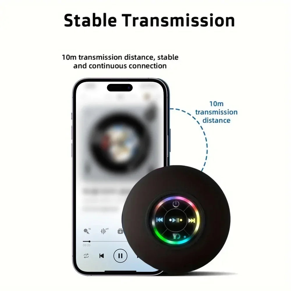 Mini Caixa de Som Bluetooth IPX4 para Chuveiro
