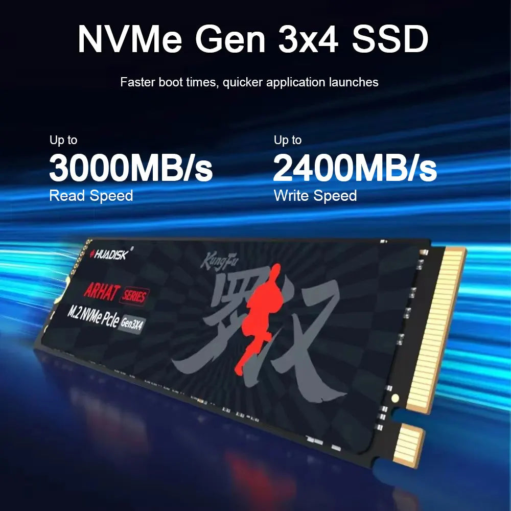 SSD M.2 NVMe HUADISK — Alta Performance PCIe 3.0 (Até 2TB)