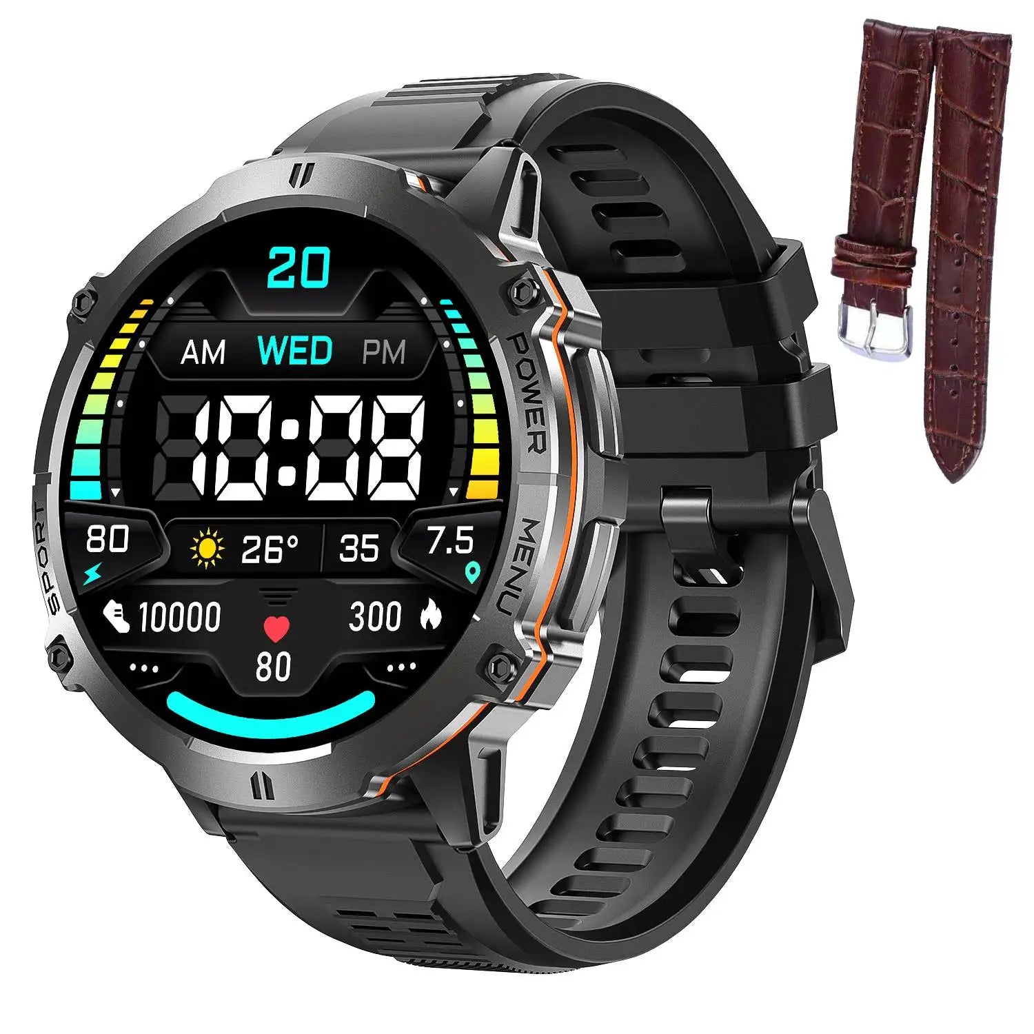 Smartwatch Leadoys X3 Outdoor 10m À Prova D'água GPS