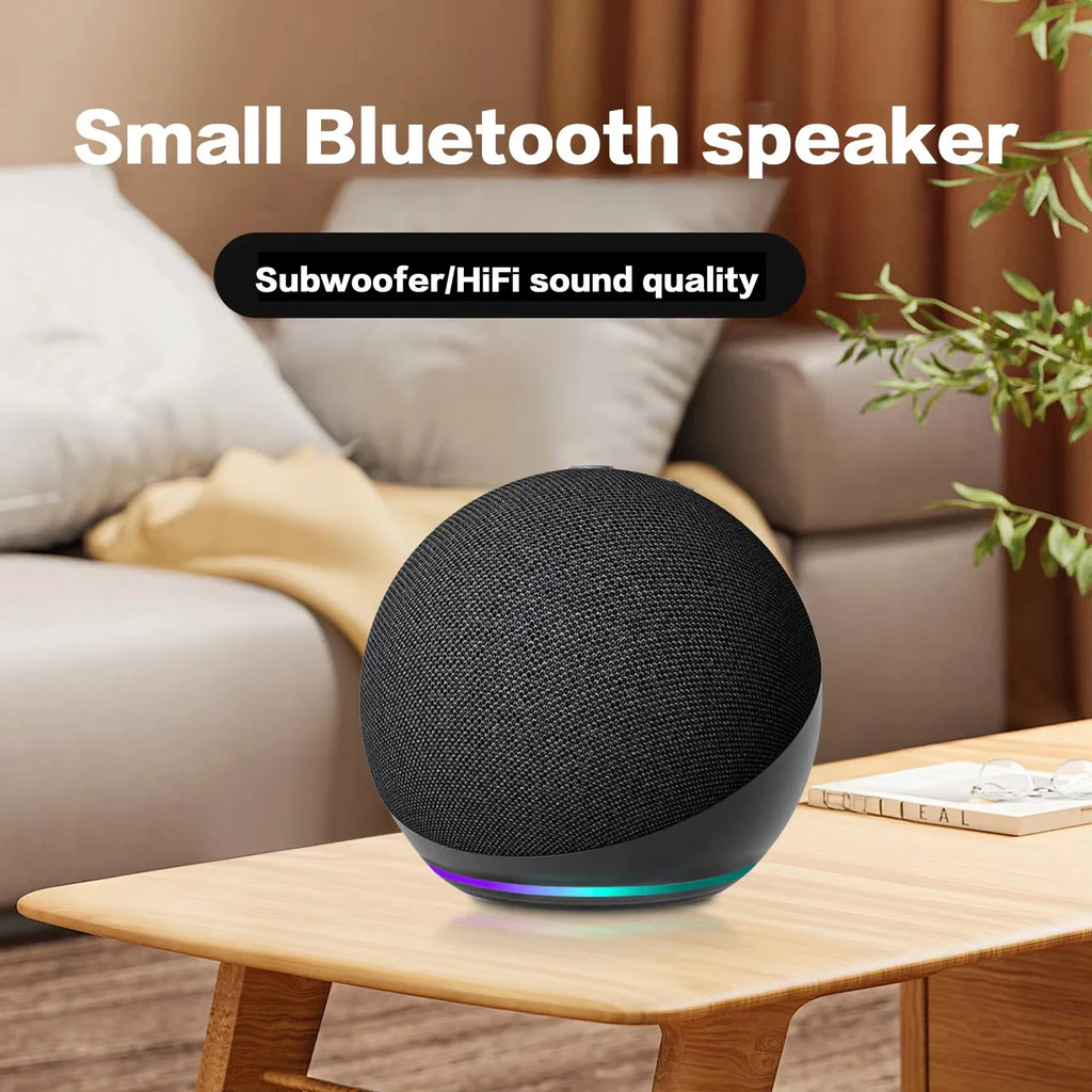 Mini Caixa de Som Bluetooth Alaxe com LED RGB