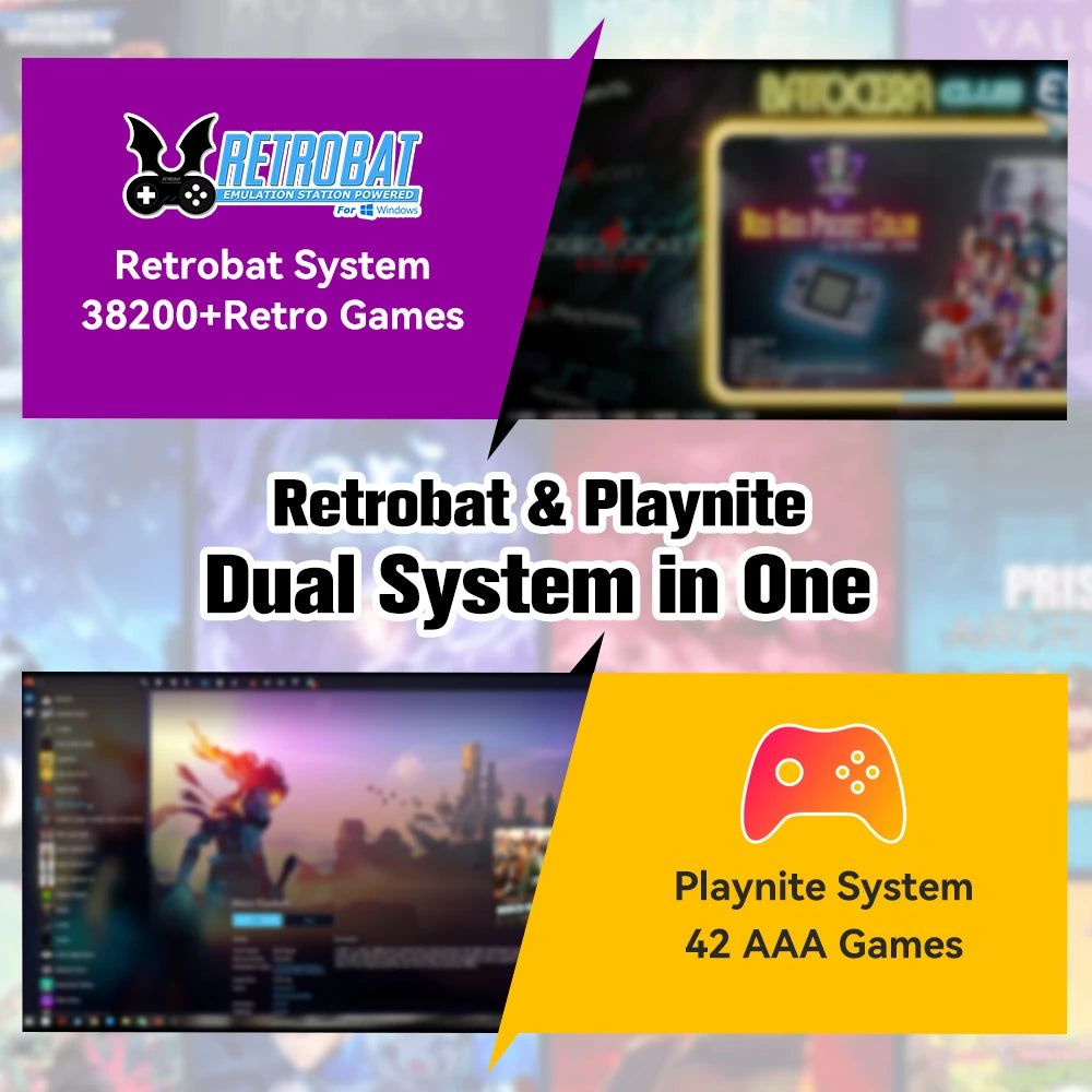 HD de Jogos Retrobat & Playnite 500GB — 38.200 Jogos Prontos
