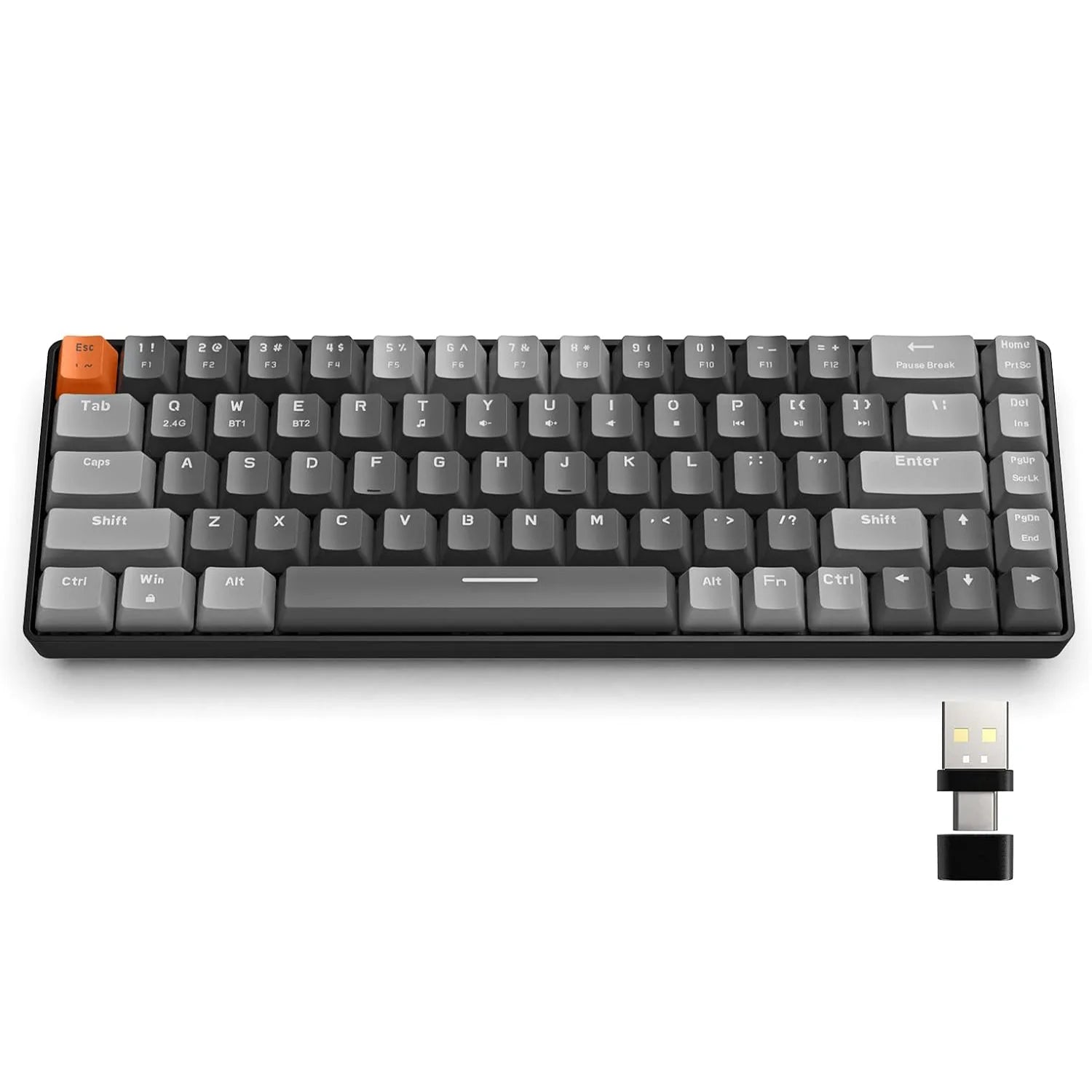 Teclado Mecânico Sem Fio RK68 60% Bluetooth Hot-Swap Gamer