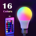 Lâmpada LED RGB 16 Cores E27 com Controle Remoto