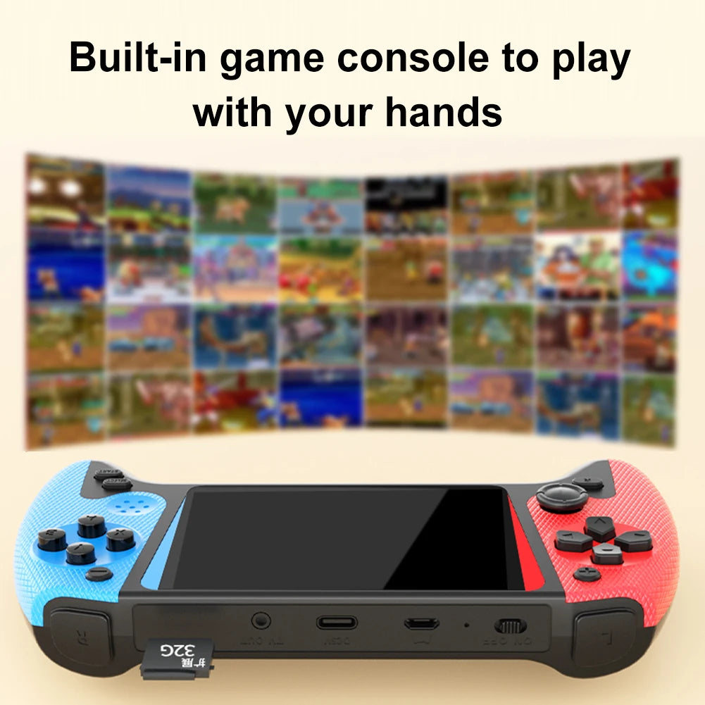 Console Retrô Portátil 500 Jogos Tela 3.5" LCD