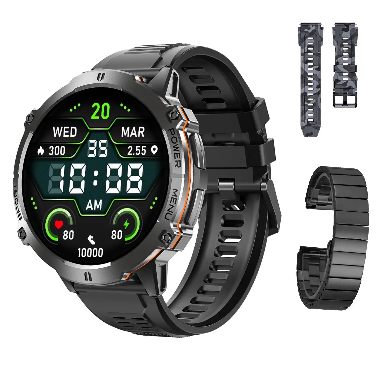 Smartwatch Leadoys X3 Outdoor 10m À Prova D'água GPS