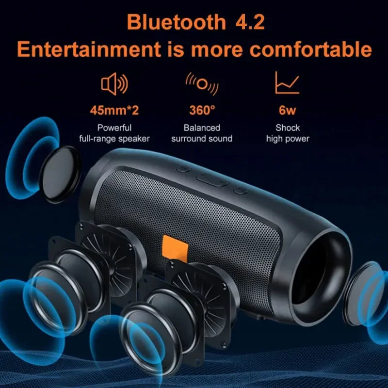 Caixa de Som Bluetooth Dual Speaker TF/USB/FM